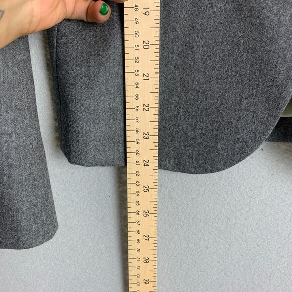 J.Crew 100% Wool Gray Blazer Size 4 Gold Buttons Classiccore Workwear Jacket - Picture 6 of 9